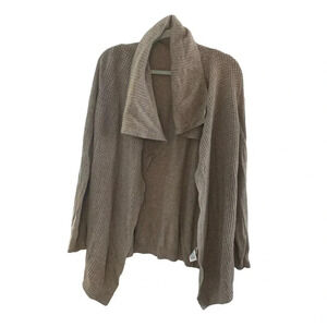 Theory 100% Cashmere Open Front Textured  Cardigan L